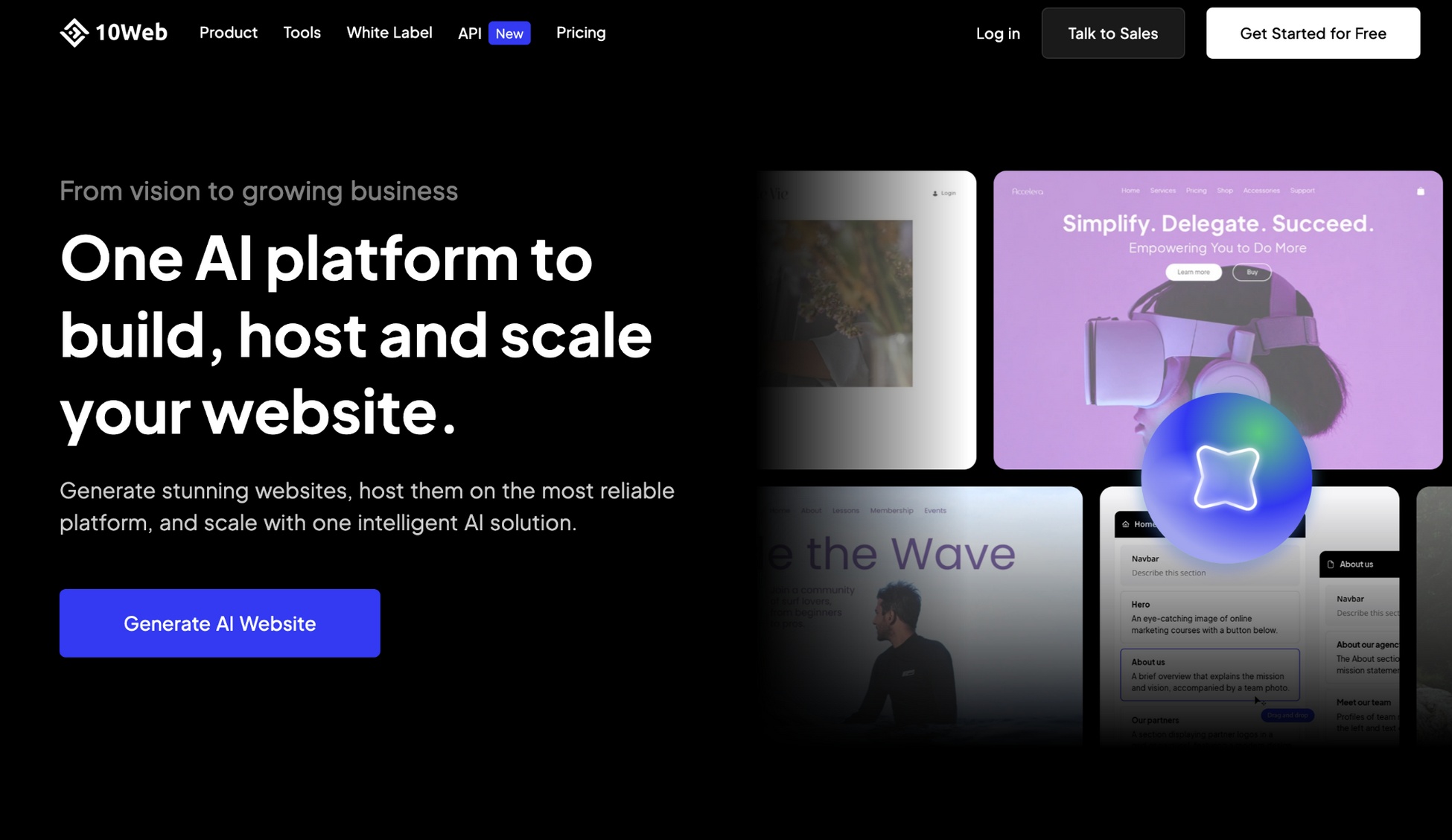 10web ai website builder for wordpress