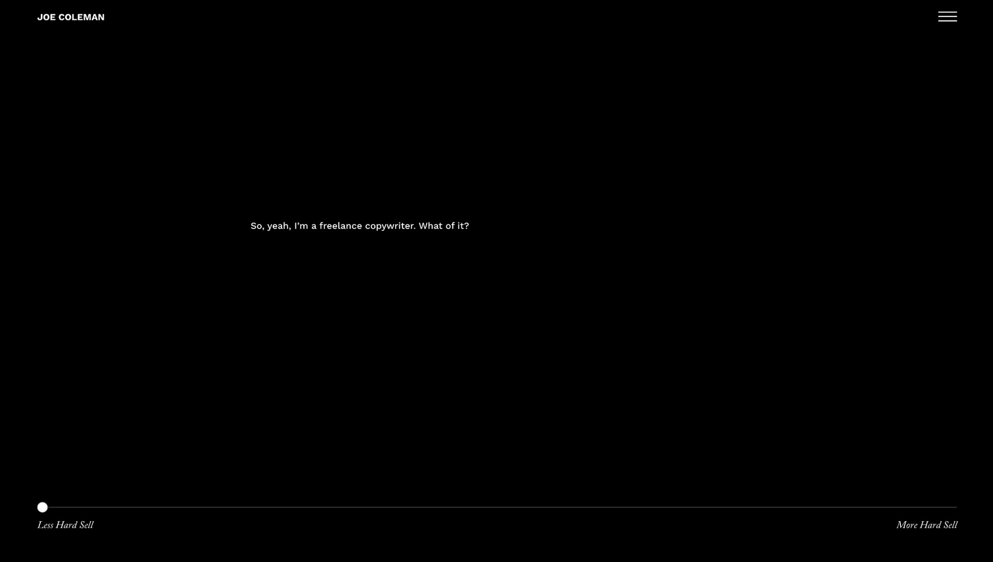 Joe Coleman: Freelance Copywriter