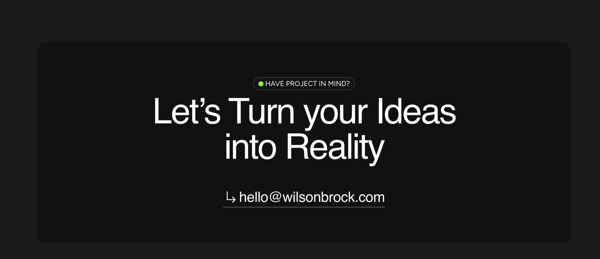 call to action - web design portfolio starter templates