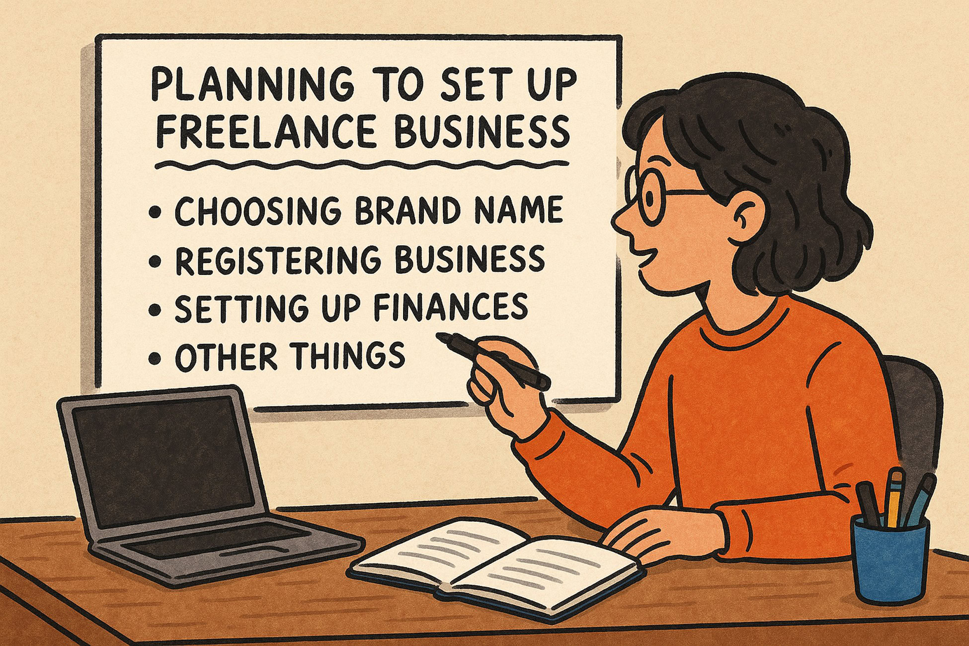 setting up freelance web design business