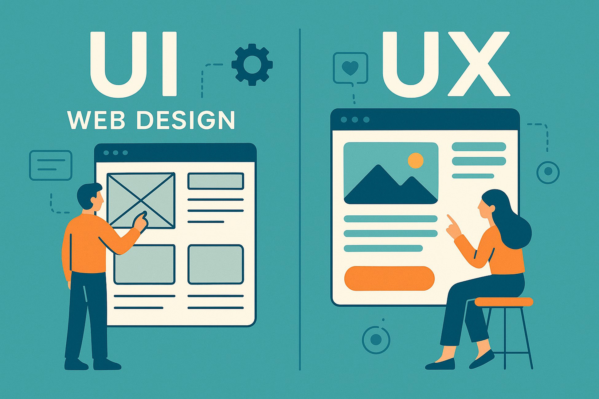 UI and UX in web design