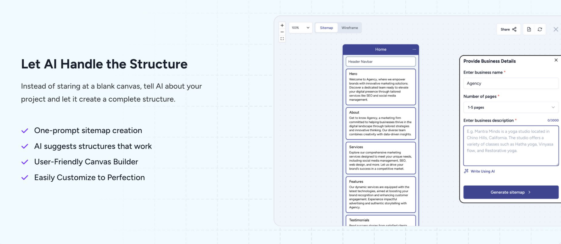 create custom site with zipwp