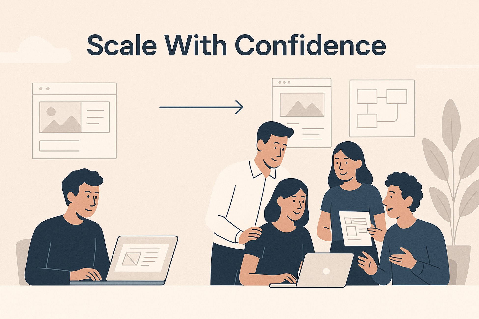 scale freelance web design business to agency