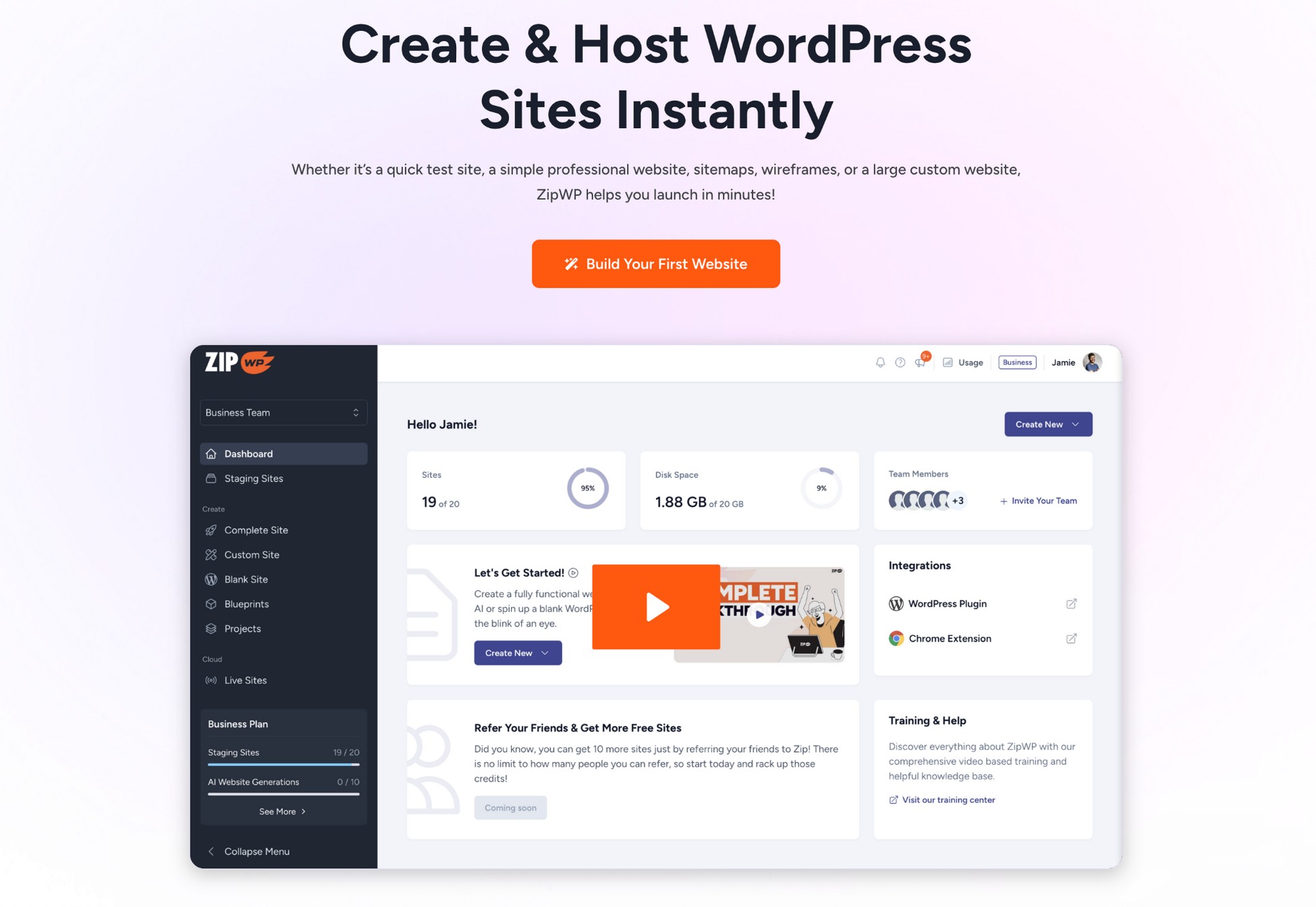 make money with web design through zipwp