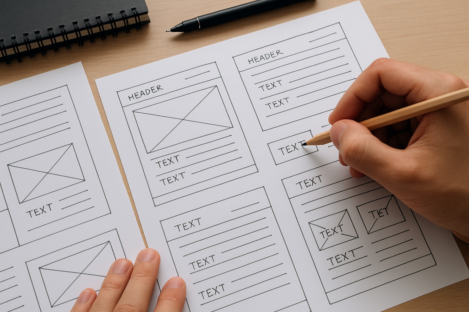 website wireframe techniques