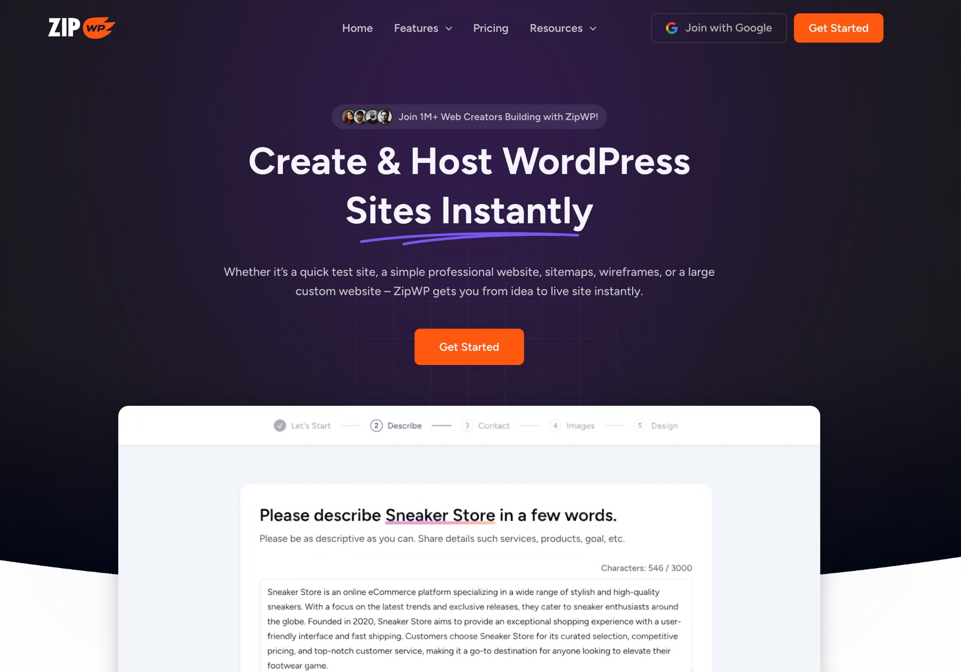 zipwp ai website builder