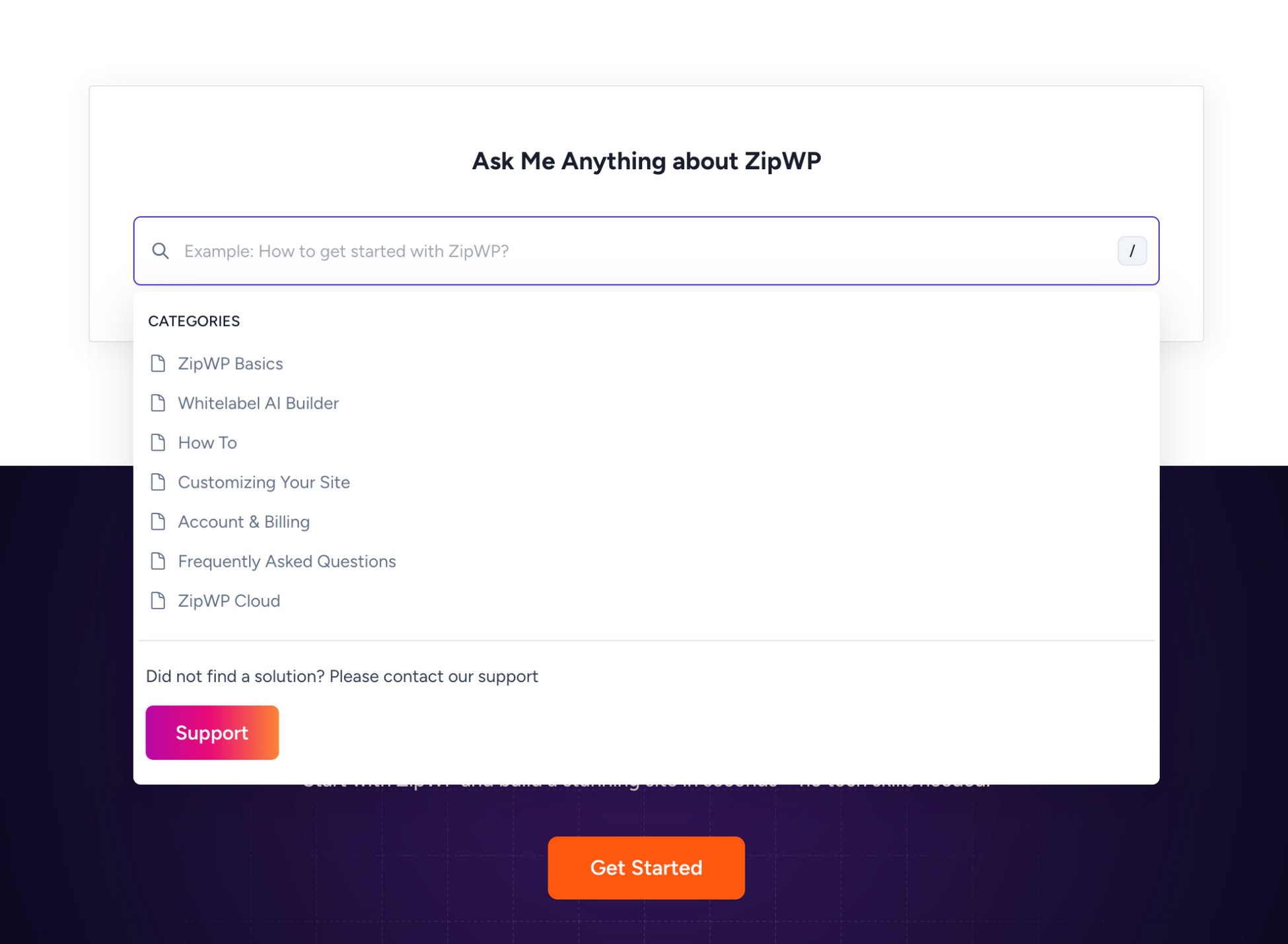 zipwp customer support