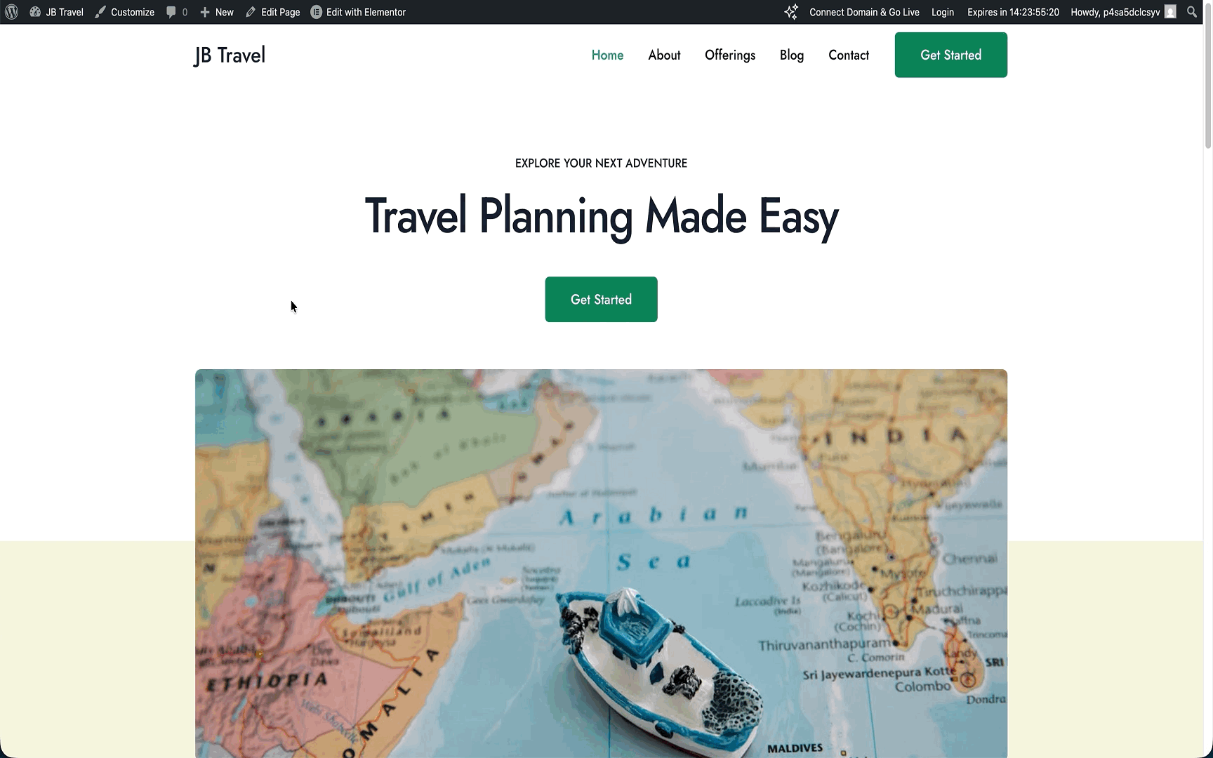 elementor page editor