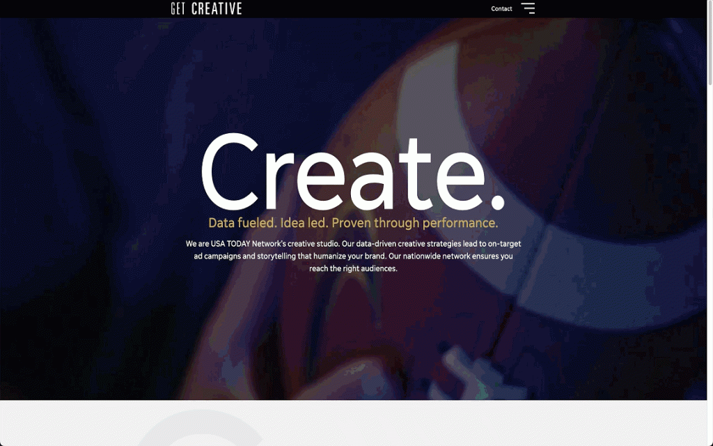 Get creative bold hero web design trend